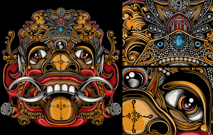 Balinese Mask Artwork (1)